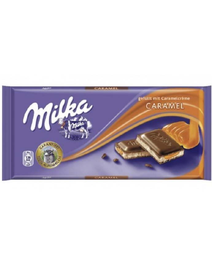 Milka Caramel Chocolate Bar