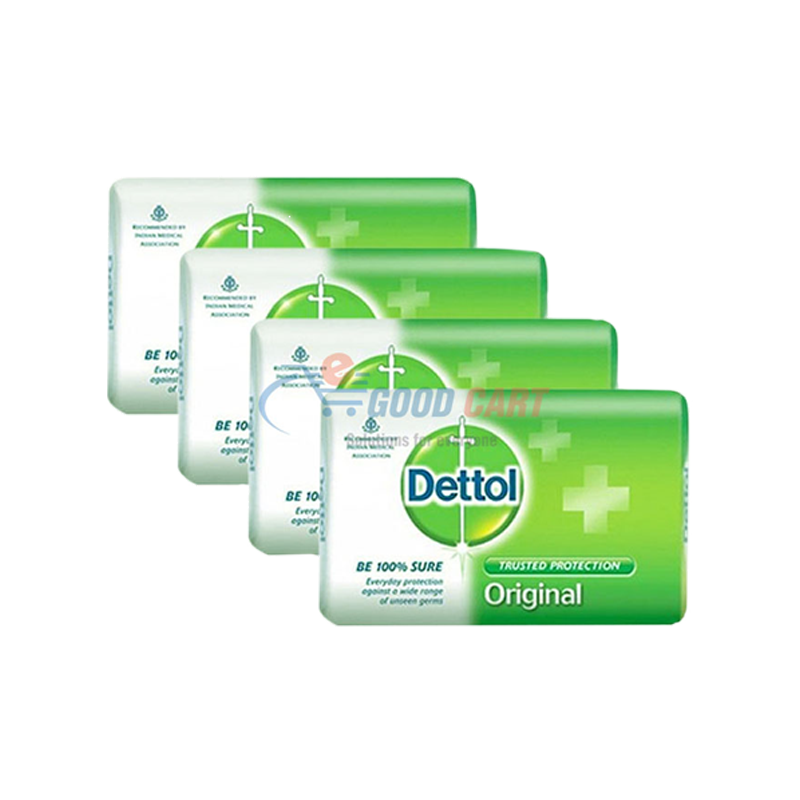 Reckitt Dettol Soap Original Pack Of 4 138g