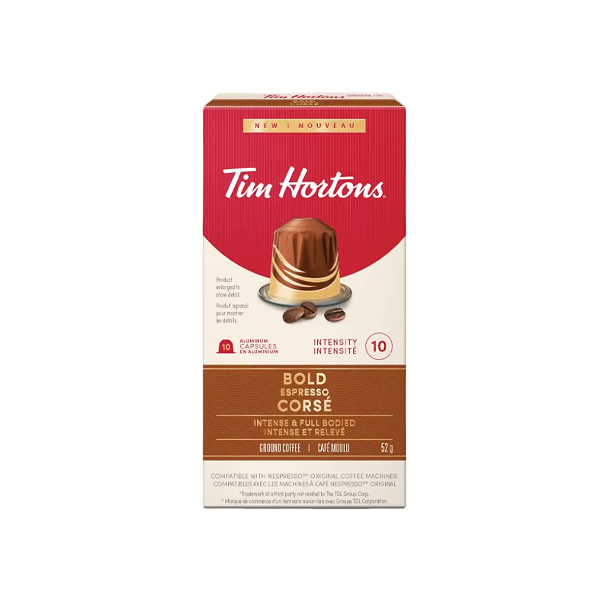 Tim Horton Bold Espresse Coffee Pods 52g